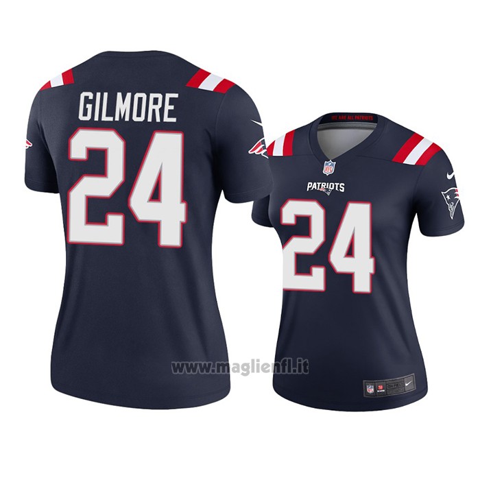 Maglia NFL Legend Donna New England Patriots Stephon Gilmore 2020 Blu